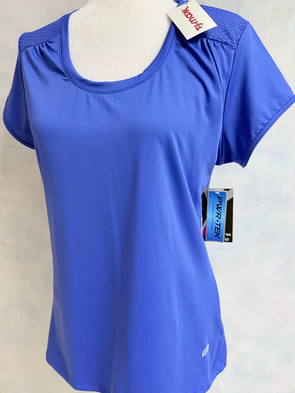 Dry-Wik Yoga Purple- Shoulder & Back have Cool Mesh Performance Tee - NWT